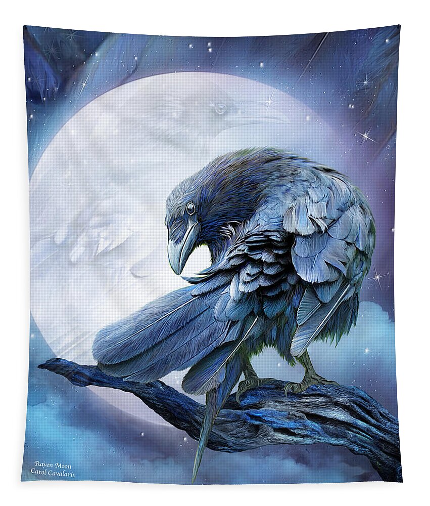 Surreal Galaxy Raven Matte/Glossy PosterWellcoda